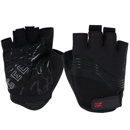 ZAKPRO Cycling Gloves Gel Series Anti-Slip Professional Half Finger - (Black)