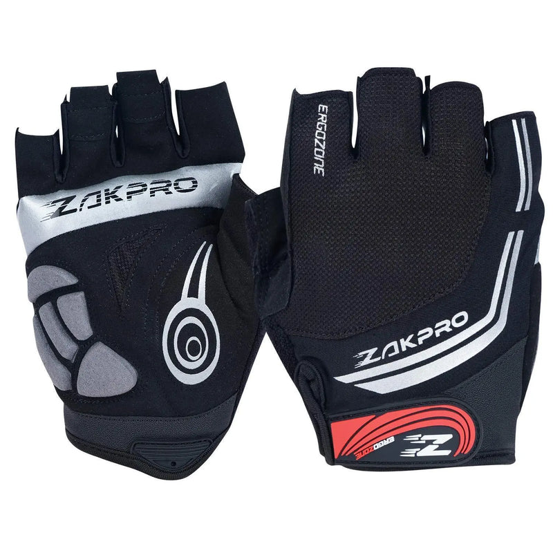 Load image into Gallery viewer, ZAKPRO Cycling Gloves - Hybrid Series - (Black)