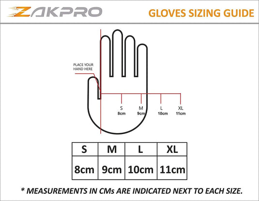 ZAKPRO Cycling Gloves - Hybrid Series - (Red)