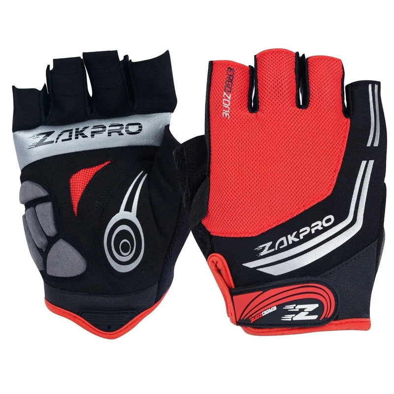 Load image into Gallery viewer, ZAKPRO Cycling Gloves - Hybrid Series - (Red)