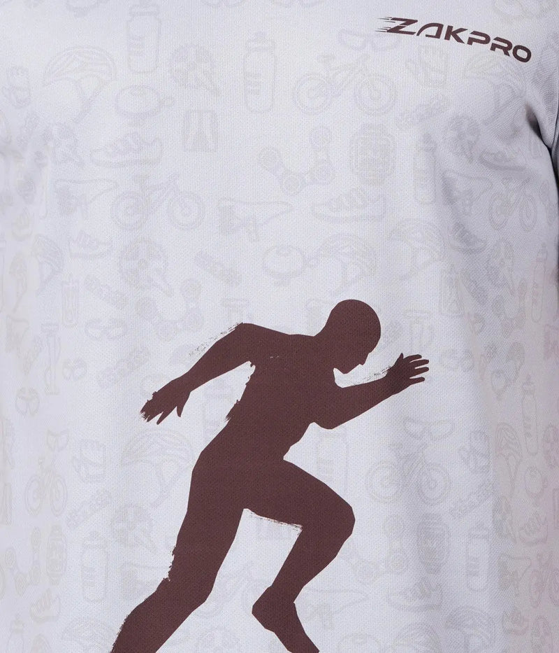 Load image into Gallery viewer, ZAKPRO Men Sports Tees (Grey Run)