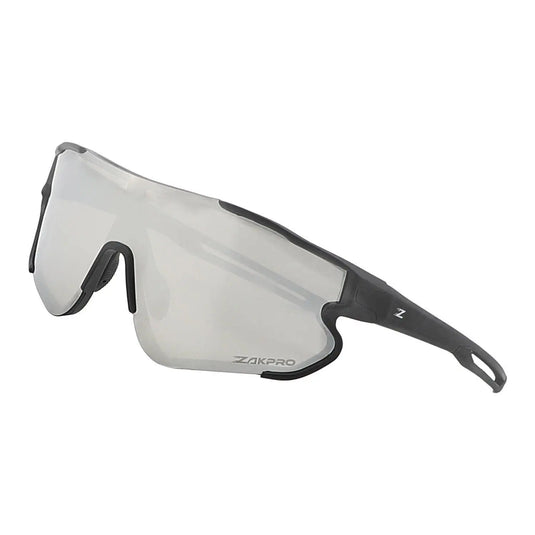 ZAKPRO Professional Outdoor Sports Cycling Sunglasses (Mirror Black)