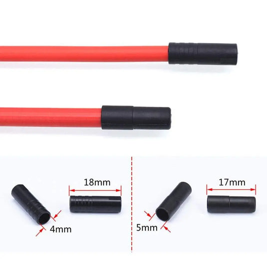 Alligator Gear Cable Housing End Caps Alloy Ferrule 100Pc