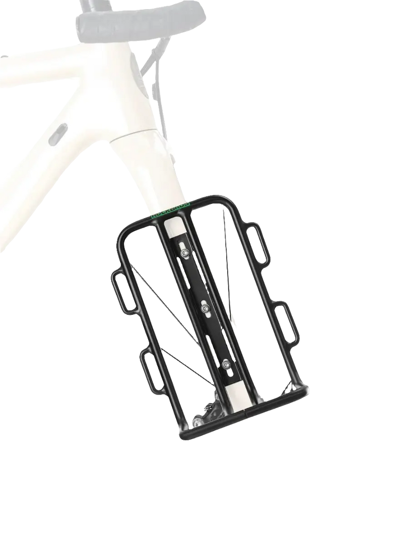 Load image into Gallery viewer, Front Fork Rack | Aluminium Alloy, Lightweight, Holds Weight upto 3kg ROCKBROS MADOVERBIKING