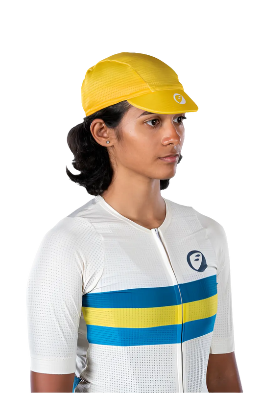 Unisex Cycling Cap | Hustle - Yellow - MADOVERBIKING -  Apace