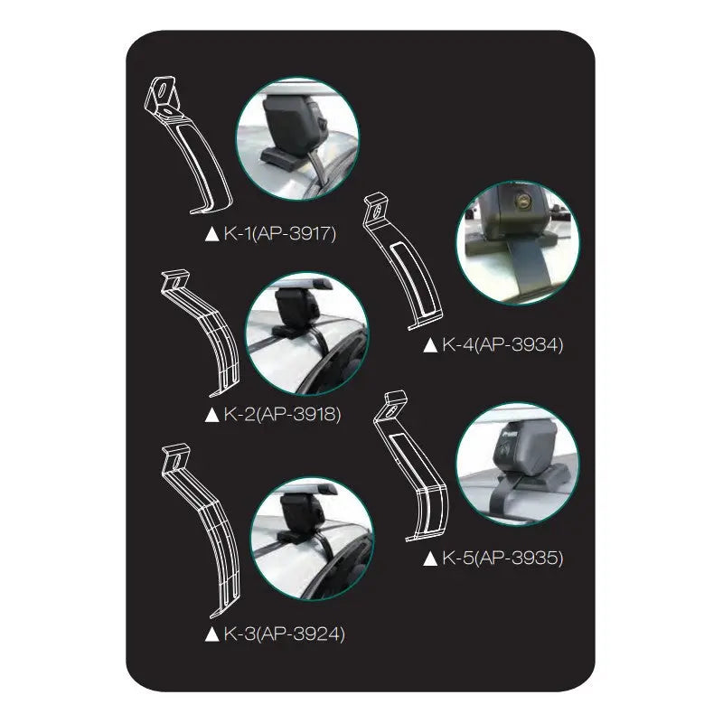 Load image into Gallery viewer, BNB BEARACK | SPARES - ROOF RACK ADAPTOR KITS - FOOTPACK FOR NAKED ROOF - MADOVERBIKING -  BNB BeaRack