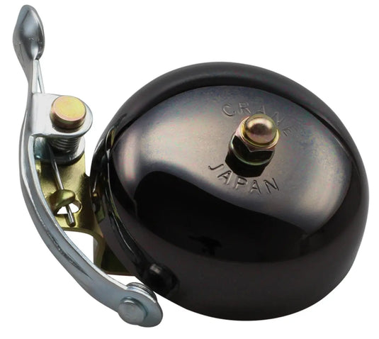 Crane Suzu Steel Band Mount Bell (Neo Black) - MADOVERBIKING -  CRANE BELLS