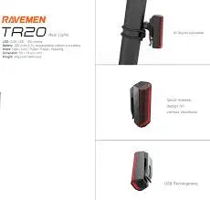 Load image into Gallery viewer, RAVEMEN TAILLIGHT | TR20 - 20 LUMENS, 11 HR BATTERY