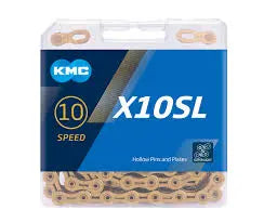 Load image into Gallery viewer, Bicycle Chain | X10SL Ti-N GOLD - Superlight (10 Speed) - MADOVERBIKING -  KMC