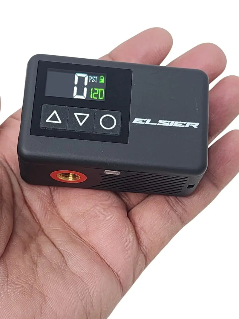 Load image into Gallery viewer, Portable Electric Pump | ELSIER - 120 psi, Rechargeable, Presta/Schrader Compatible - MADOVERBIKING - MADOVERBIKING