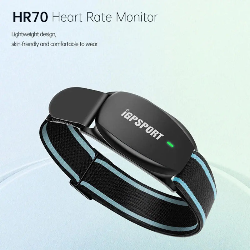 Load image into Gallery viewer, iGPSPORT HEART RATE SENSOR | HR70 - ANT+ & BLUETOOTH, WATERPROOF, COMPATIBLE WITH CYCLO-COMPUTERS, INDOOR TRAINERS, ANDROID & IPHONES