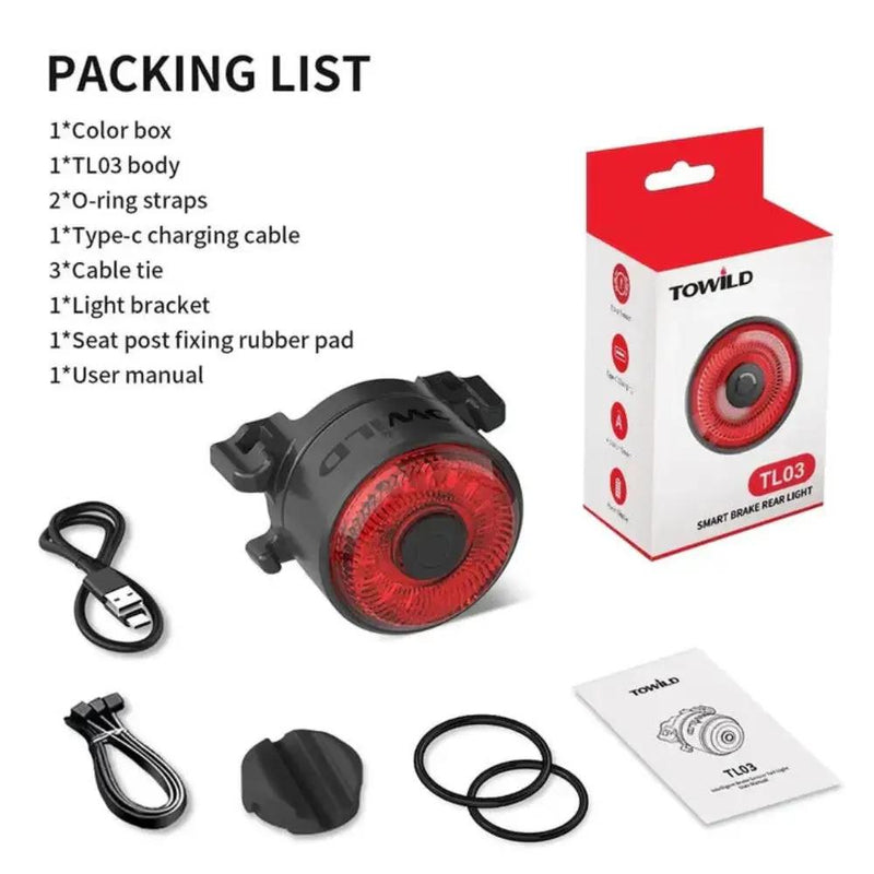 Load image into Gallery viewer, TOWILD TL03 Bike Tail Light TOWILD MADOVERBIKING