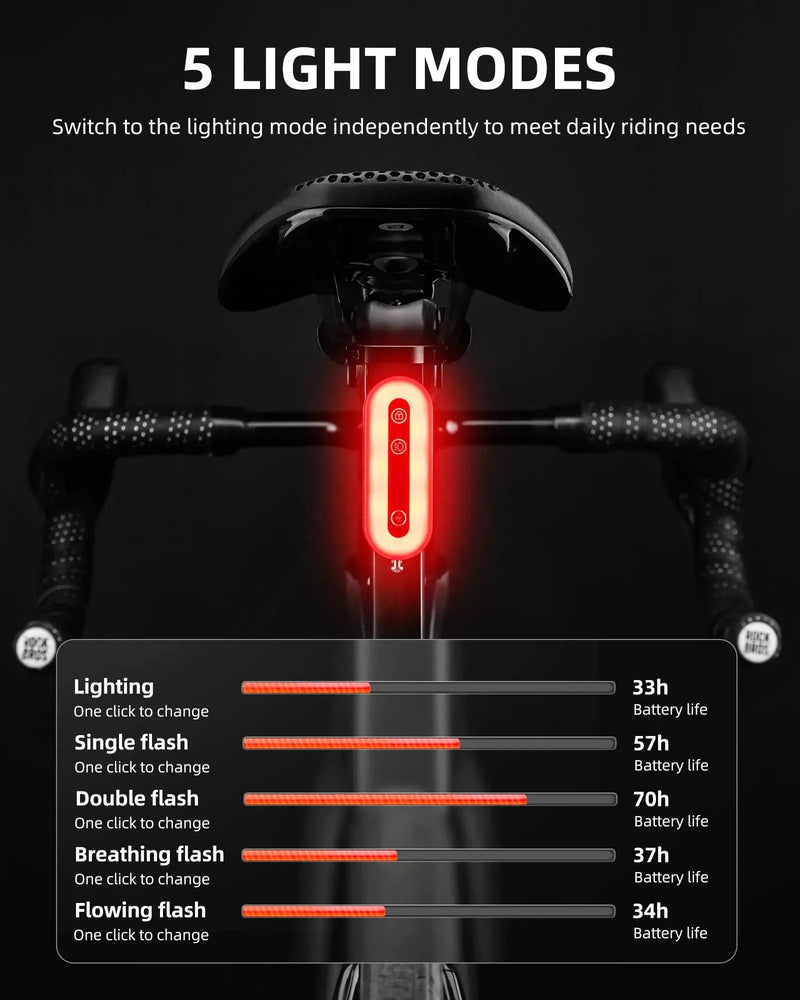 Load image into Gallery viewer, Bicycle Taillights | Smart Taillight with Lock and Brake Sensing Function ROCKBROS MADOVERBIKING