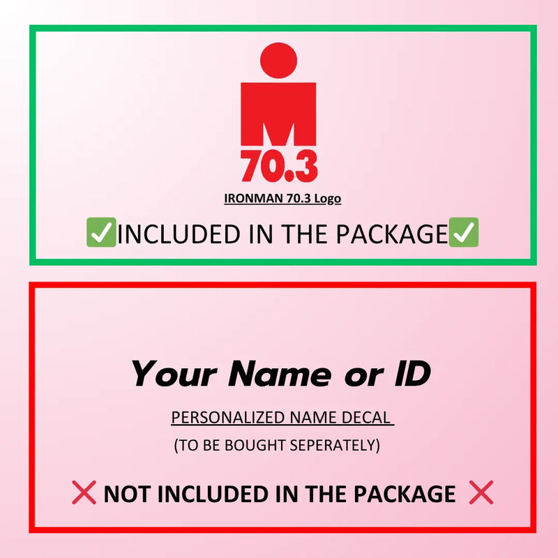 Load image into Gallery viewer, IRONMAN 70.3 Logo Decal Sticker (1 pcs) - (1 in x 0.5 in) - MADOVERBIKING -  MADOVERBIKING