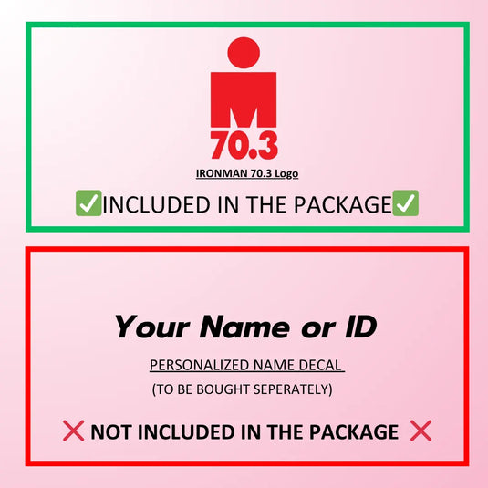 IRONMAN 70.3 Logo Decal Sticker (1 pcs) - (1 in x 0.5 in) - MADOVERBIKING -  MADOVERBIKING