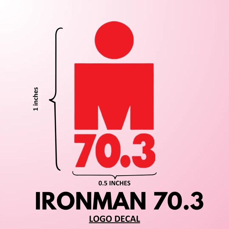 Load image into Gallery viewer, IRONMAN 70.3 Logo Decal Sticker (1 pcs) - (1 in x 0.5 in) - MADOVERBIKING -  MADOVERBIKING