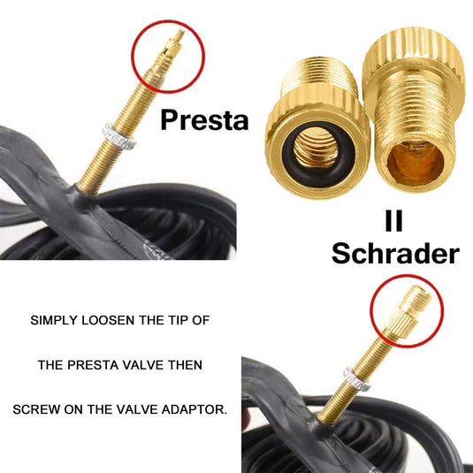 Presta To Schrader Valve Adapter