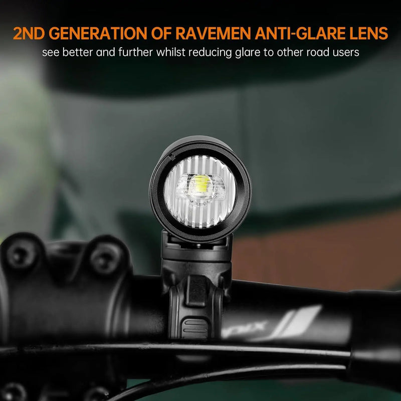Load image into Gallery viewer, Ravemen Bicycle Front Light - CR1000