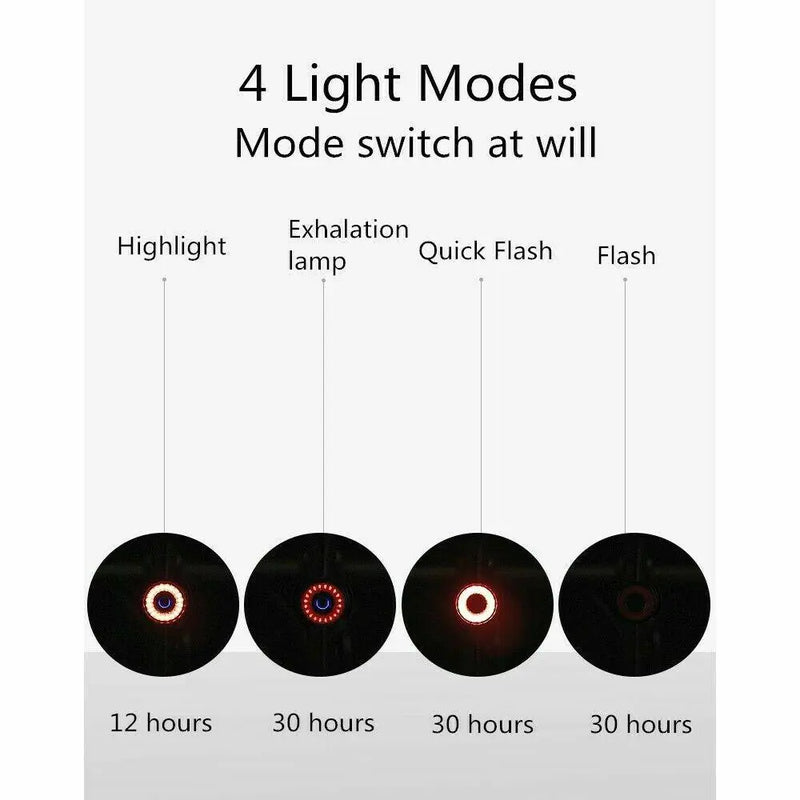 Load image into Gallery viewer, Rockbros Bike Tail Light Rear Bike Light Rechargeable Bike Rear Light Waterproof Bike Taillight