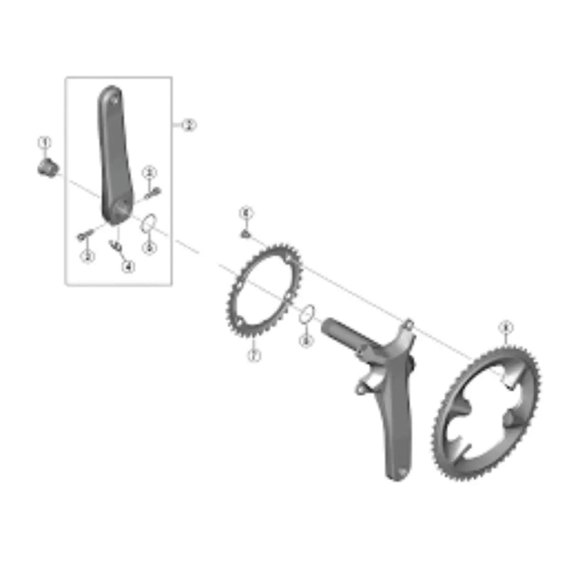 Load image into Gallery viewer, Shimano 105 FC-R7100 12 Speed Chainring SHIMANO MADOVERBIKING