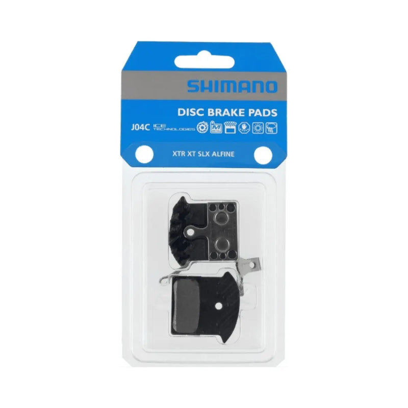 Load image into Gallery viewer, Shimano Disc Brake Pad J04C Metal w/Fin & Spring SHIMANO MADOVERBIKING