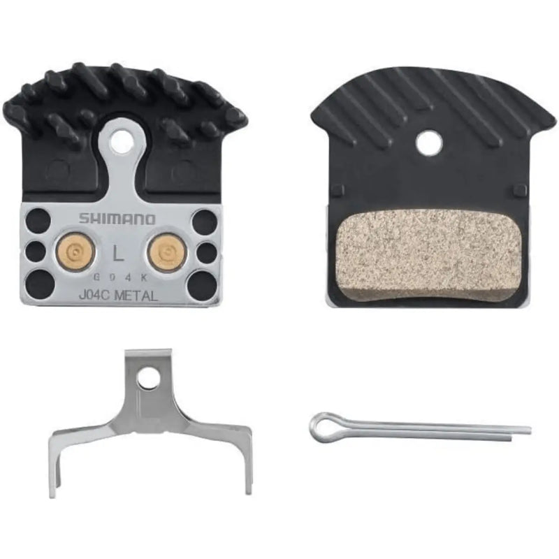 Load image into Gallery viewer, Shimano J04C Metal Pad w/Fin & Spring w/Split Pin SHIMANO MADOVERBIKING