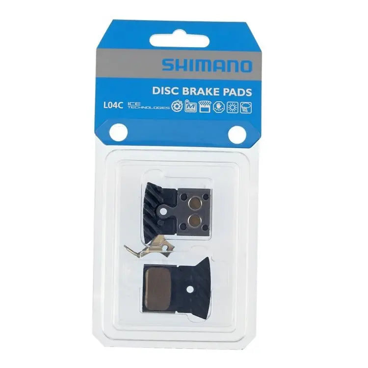 Load image into Gallery viewer, Shimano L04C Metal w/Fin & Spring Disc Brake Pad SHIMANO MADOVERBIKING