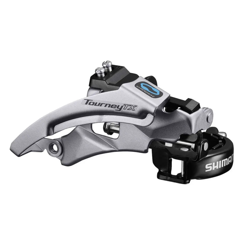 Load image into Gallery viewer, Shimano Tourney TX FD-TX800 Top-Swing Clamp Band Mount 3X8/7-Speed Front Derailleur SHIMANO MADOVERBIKING