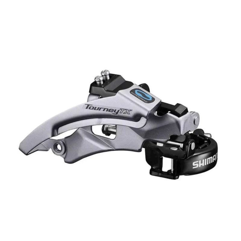 Load image into Gallery viewer, Shimano Tourney TX FD-TX800 Top-Swing Clamp Band Mount 3X8/7-Speed Front Derailleur SHIMANO MADOVERBIKING