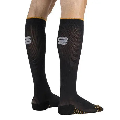 Sportful Recovery Unisex Cycling Socks (Black Orange Sdr)