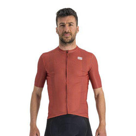 Sportful Checkmate Mens Cycling Jersey (Chilli Red Malives)