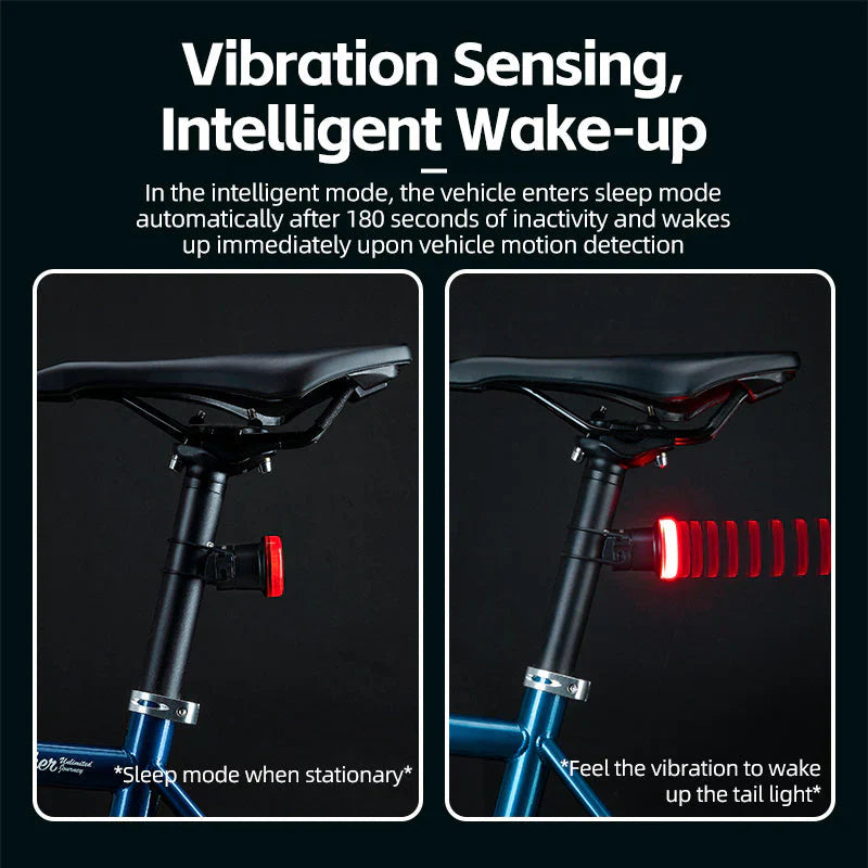 Load image into Gallery viewer, Smart Tail Light Circular ROCKBROS MADOVERBIKING
