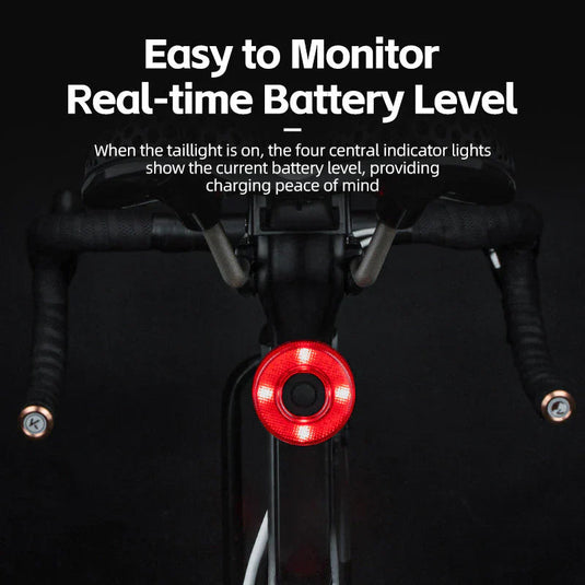 Smart Tail Light Circular ROCKBROS MADOVERBIKING