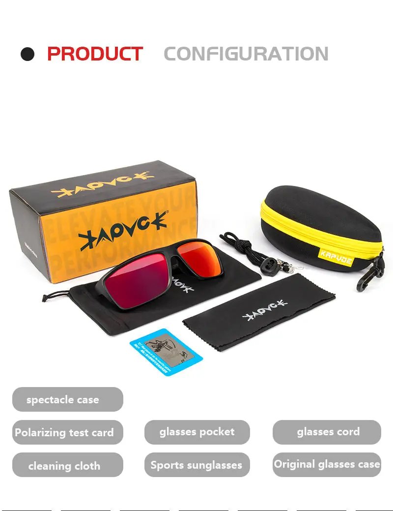 Load image into Gallery viewer, Kapvoe K5 Polarized Sunglasses Kapvoe MADOVERBIKING
