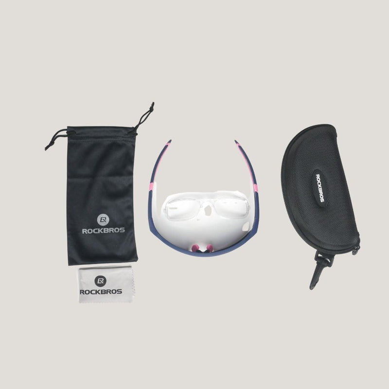 Load image into Gallery viewer, Sunglasses | Polarized Glasses - Myopia Compatible (Black/Pink) ROCKBROS MADOVERBIKING
