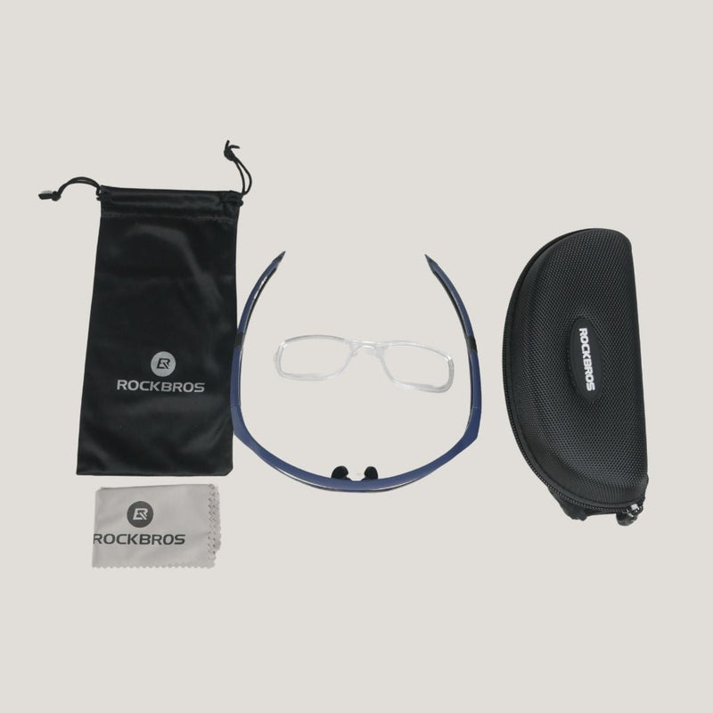 Load image into Gallery viewer, Sunglasses | Polarized Glasses - Myopia Compatible (Blue/Red) ROCKBROS MADOVERBIKING
