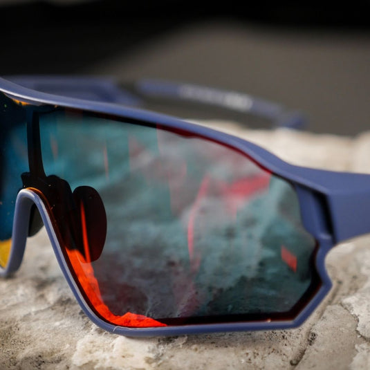 Sunglasses | Polarized Glasses - Myopia Compatible (Blue/Red) ROCKBROS MADOVERBIKING