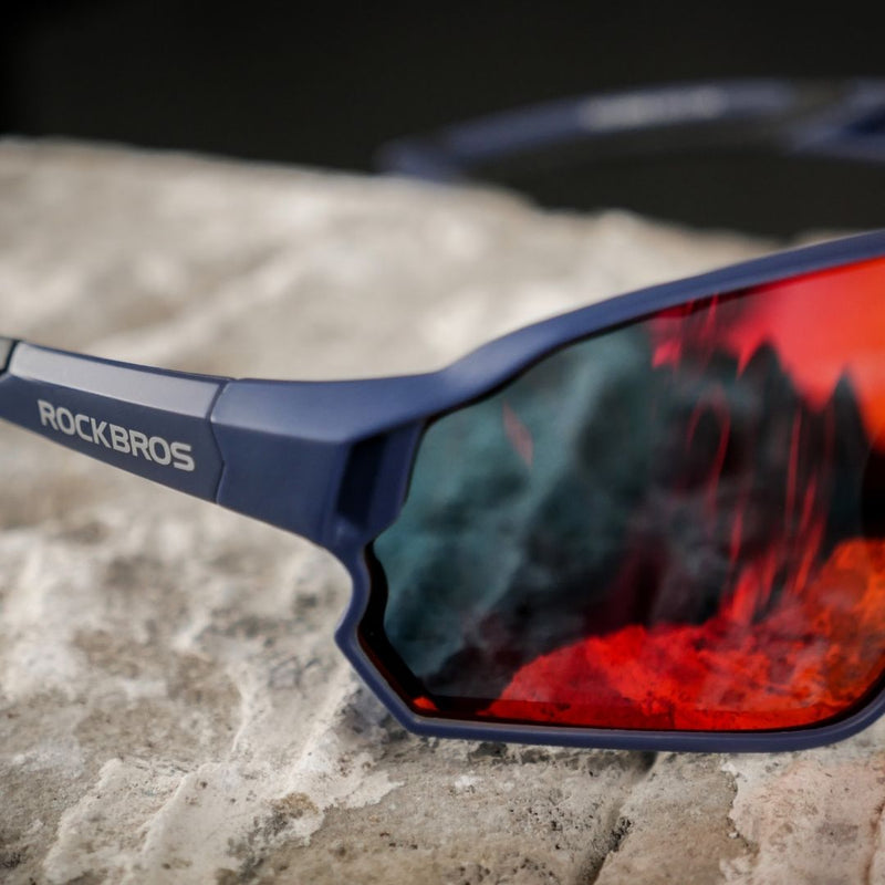 Load image into Gallery viewer, Sunglasses | Polarized Glasses - Myopia Compatible (Blue/Red) ROCKBROS MADOVERBIKING
