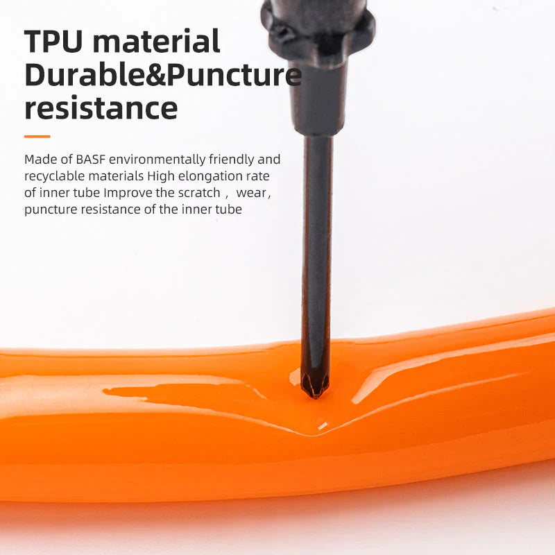 Load image into Gallery viewer, Road Inner Tube | 35gm Ultra-Light TPU Tube - 700x18-32c (65mm/85mm) ROCKBROS MADOVERBIKING
