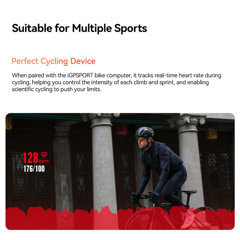 Load image into Gallery viewer, Heart Rate Sensor - HR50 | ANT+ &amp; Bluetooth, Waterproof, Compatible with Cyclo-Computers, Indoor Trainers, Android &amp; Iphones - MADOVERBIKING -  iGPSPORT
