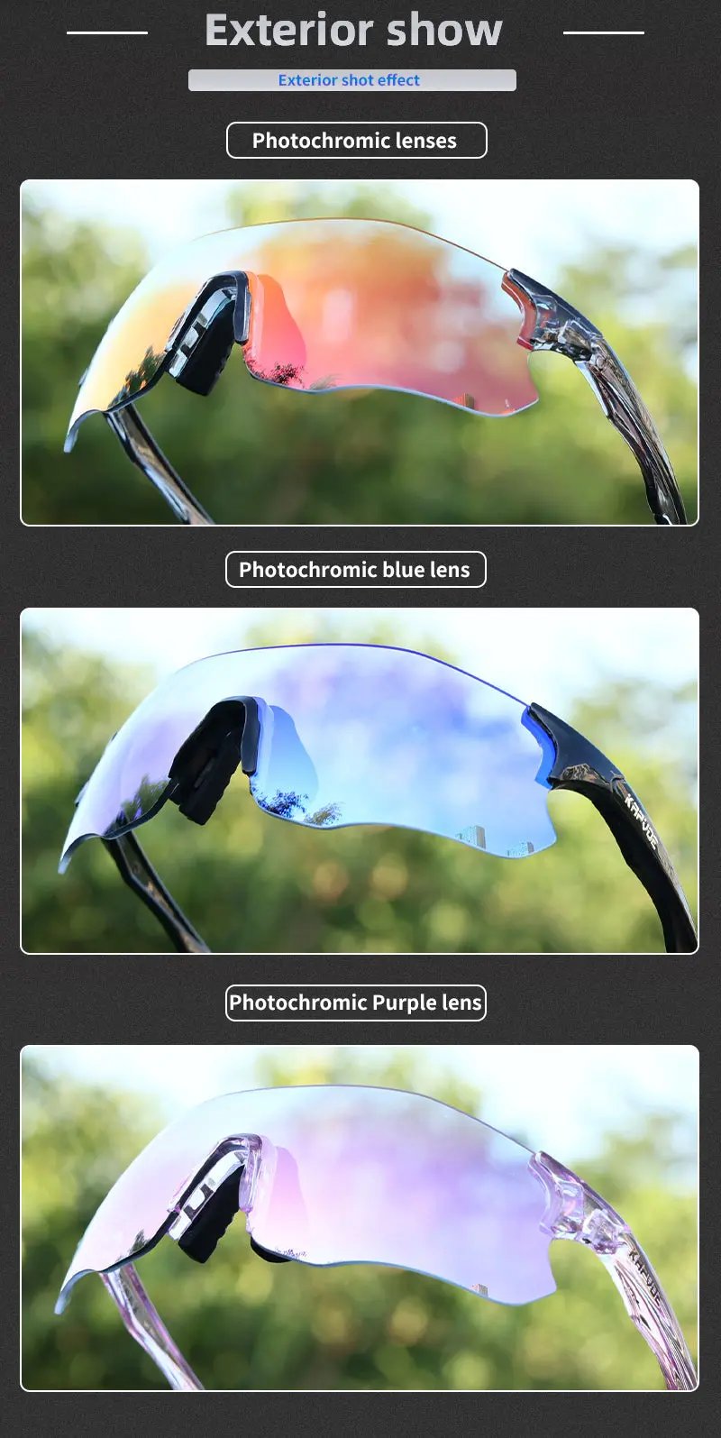 Load image into Gallery viewer, Kapvoe K1129 Photochromic Sunglasses Kapvoe MADOVERBIKING
