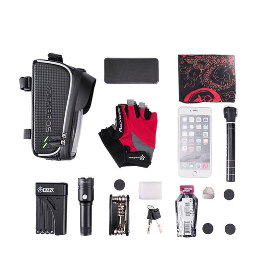 Top Tube Bag | Waterproof & Compatible with Phones upto 6.5" ROCKBROS MADOVERBIKING