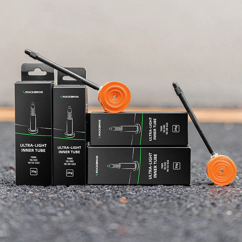 Load image into Gallery viewer, Road Inner Tube | 35gm Ultra-Light TPU Tube - 700x18-32c (65mm/85mm) ROCKBROS MADOVERBIKING
