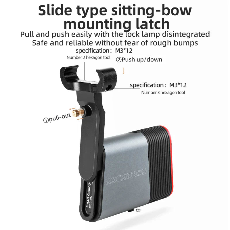 Load image into Gallery viewer, Bicycle Taillights | Smart Taillight with Lock and Brake Sensing Function ROCKBROS MADOVERBIKING
