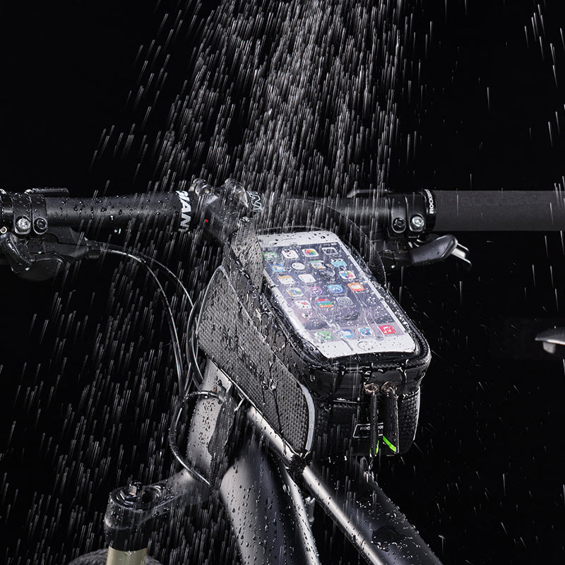Load image into Gallery viewer, Top Tube Bag | Waterproof &amp; Compatible with Phones upto 6.5&quot; ROCKBROS MADOVERBIKING
