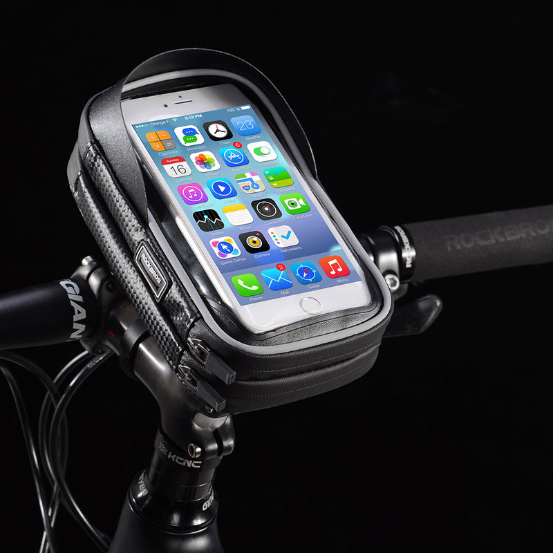Load image into Gallery viewer, Top Tube Bag | Waterproof &amp; Compatible with Phones upto 6.5&quot; ROCKBROS MADOVERBIKING
