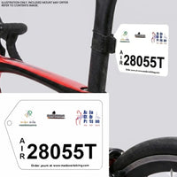 Custom Brevet Bib Plate Set (Front + Rear) – Acrylic - MADOVERBIKING