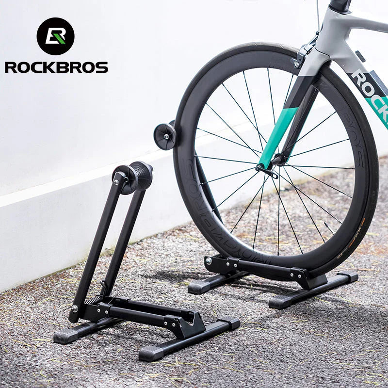 Load image into Gallery viewer, Display Stand | T30 Foldable Floor parking Stand - Fits All Bicycles ROCKBROS MADOVERBIKING
