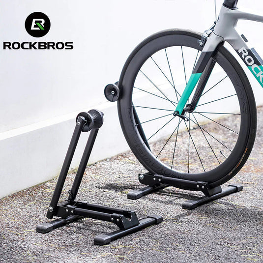 Display Stand | T30 Foldable Floor parking Stand - Fits All Bicycles ROCKBROS MADOVERBIKING