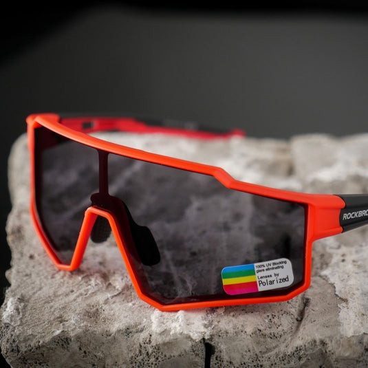 Sunglasses | Polarized Glasses - Myopia Compatible (Black/Red) ROCKBROS MADOVERBIKING